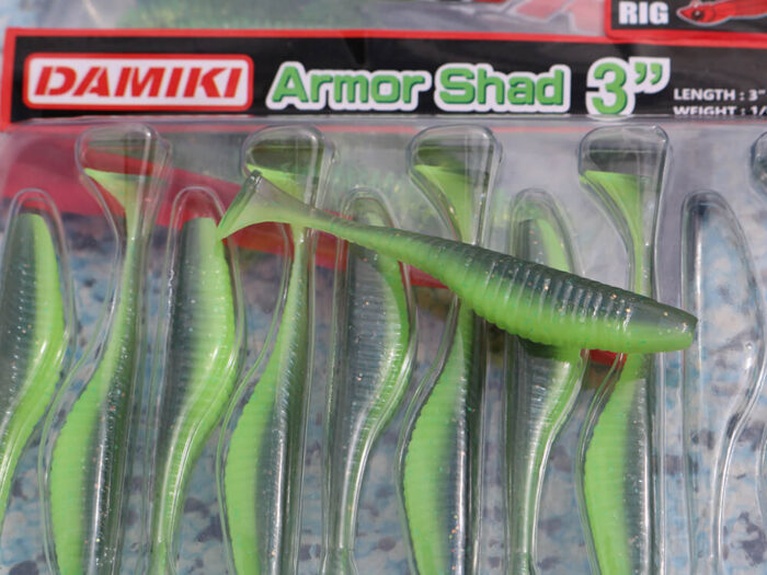 Damiki Armor Shade Paddle 7.6CM (3 inch), 448 (Flash Shad), 10buc/plic - imagine 4