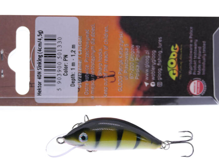 Gloog Hektor 40N, 4cm, 3.5gr (Floating), PN (Perch Natural) - imagine 7