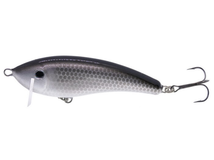 Gloog Hermes 70S 7cm, 12gr (Sinking), NS (Natural Silver) vobler avat armat cu ancore BKK Hooks - imagine 2