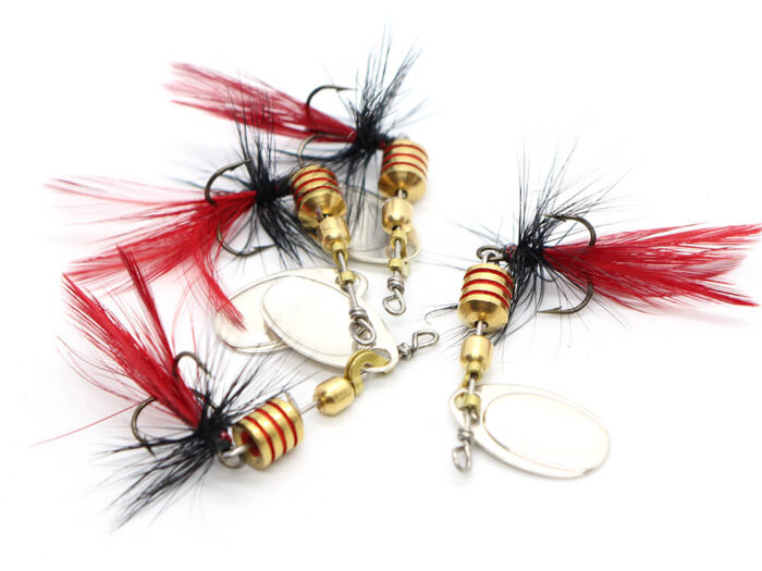 Ilba rotativa Tondo Mosca (Fly), Silver + Fly Orange, nr.2, 5gr (100102) - imagine 4