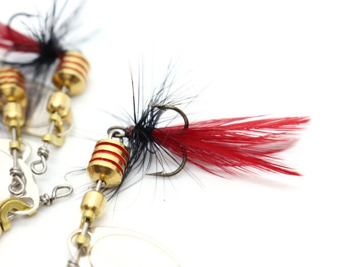 Ilba rotativa Tondo Mosca (Fly), Silver + Fly Orange, nr.2, 5gr (100102) - imagine 3