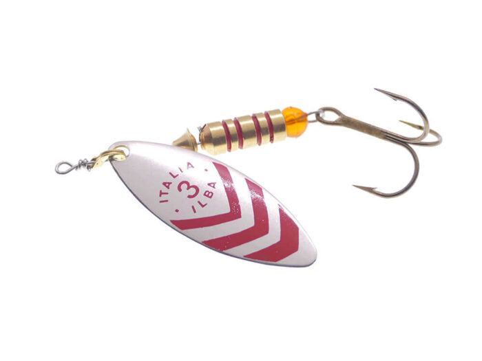 Ilba rotativa Lungo Silver/Red (argint cu dungi rosii), nr.3, 7gr (60113) - imagine 2