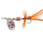 Ilba rotativa Tondo Mosca (Fly), Silver/Red + Fly Orange, nr.0, 2gr (105110)
