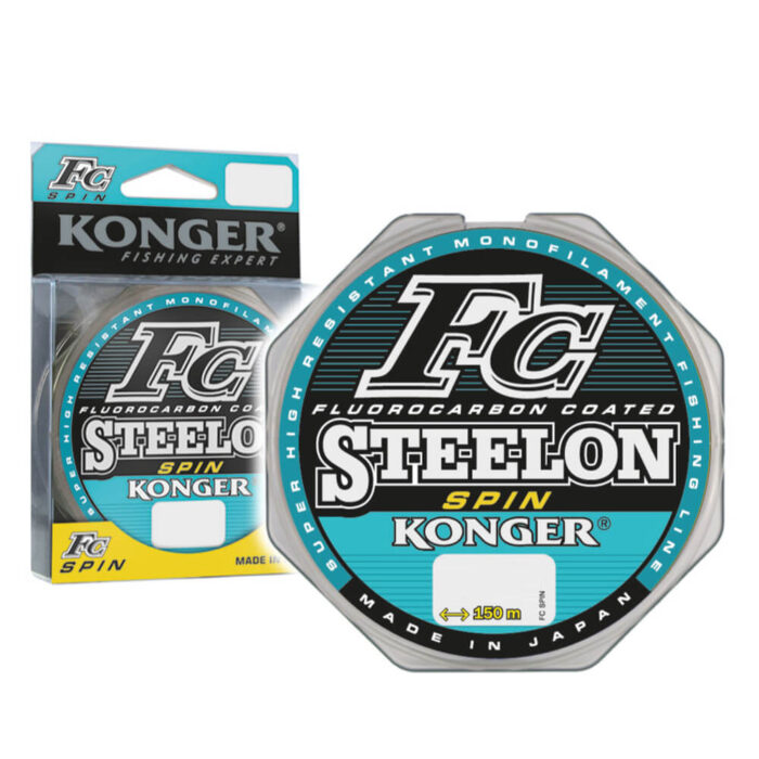 Konger Fir Monofilament Steelon FC SPIN (gri deschis), 0.30mm, 12kg, 150m - imagine 2
