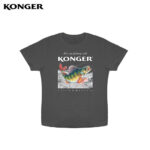 Konger Tricou maneca scurta imprimat cu biban, marime L