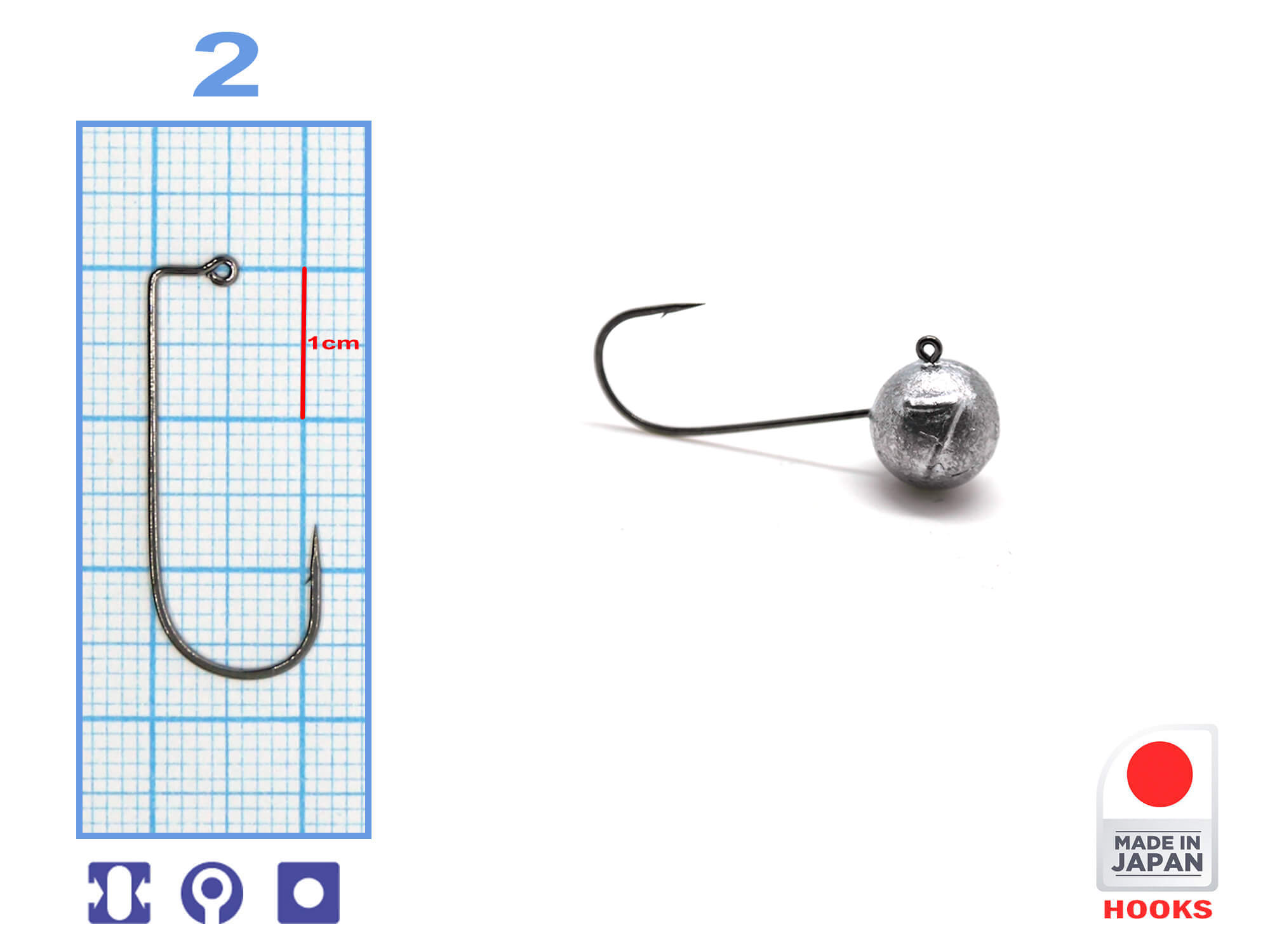 M-MJIG2-7 Xfish Aberdeen MicroJig Bila marime #2, 7gr, gramaj inscriptionat pe bila (5buc/plic)
