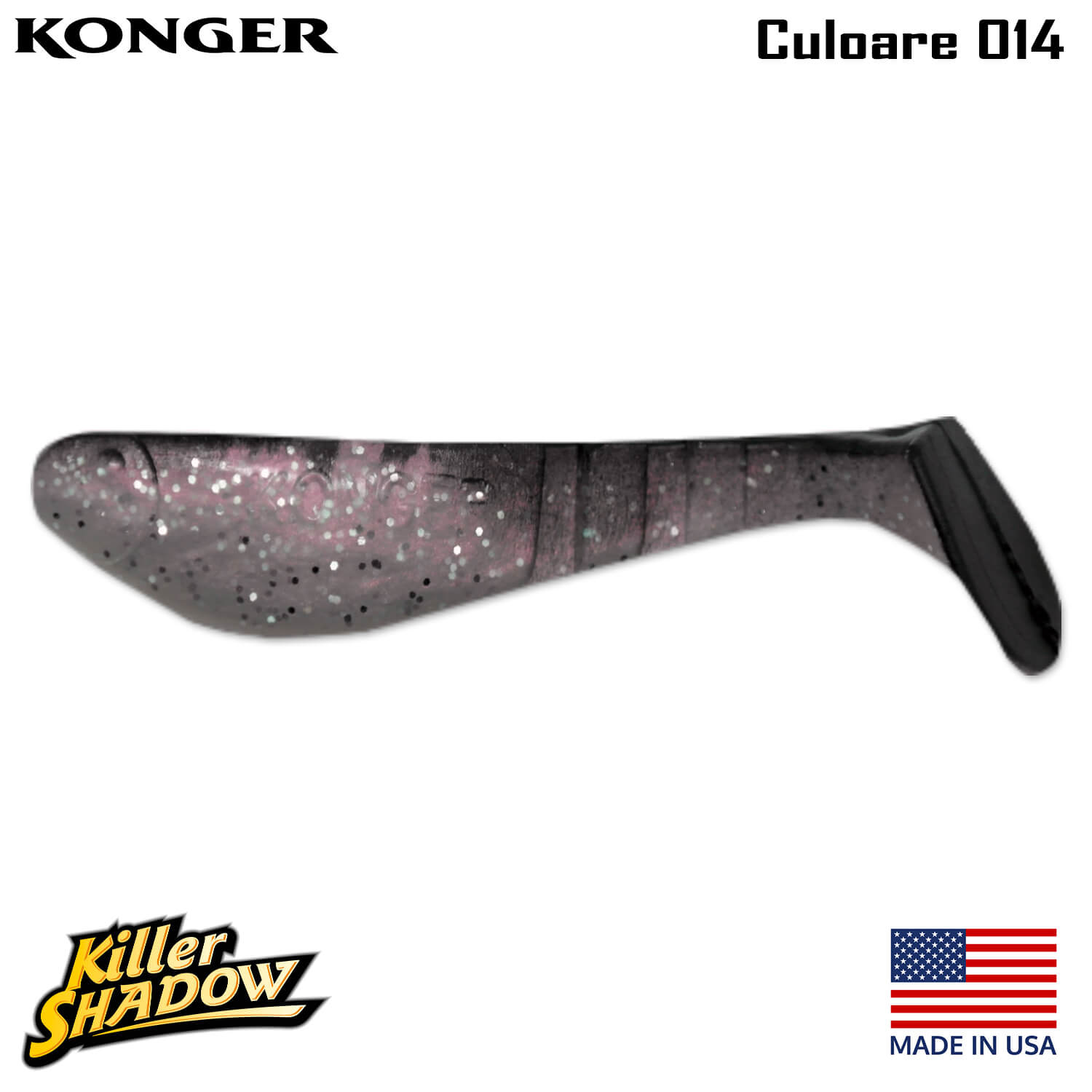 014-logo Konger Killer Shadow 7.5CM, culoare 014 (5buc/plic)