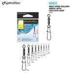 Kamatsu Agrafa Fastlock Snap cu vartej dublu K-3033, marime 4/11kg (5buc/plic)