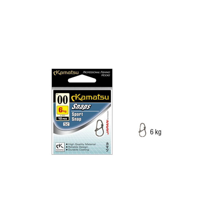 Kamatsu Agrafa Sport Snap (micro) UL K500, marime 00, 6kg (10buc/plic) - imagine 5