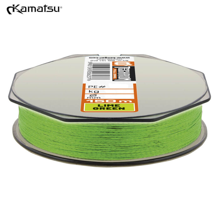 Kamatsu Fir Textil Techron Full Drag X8 Lime Green 150m, 0.18mm, 13.93kg - imagine 2