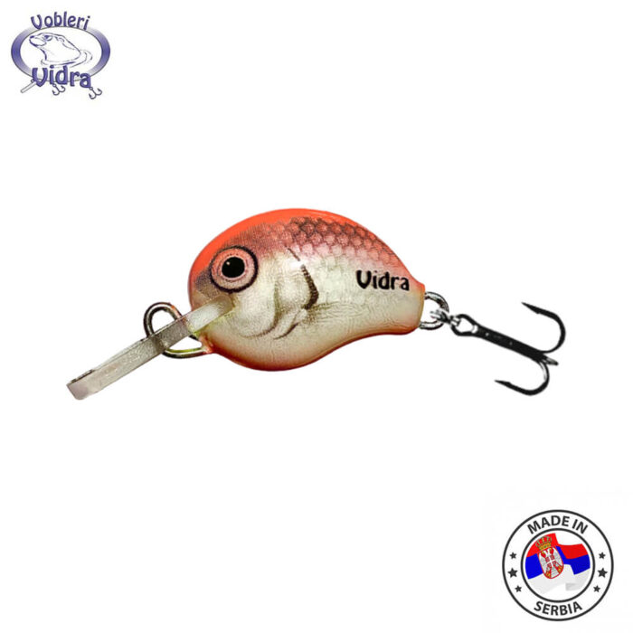 Vidra Lures Atomic Chub 1.8cm, 3gr, Sinking, SFO (Silver Fluo-Orange) - imagine 5