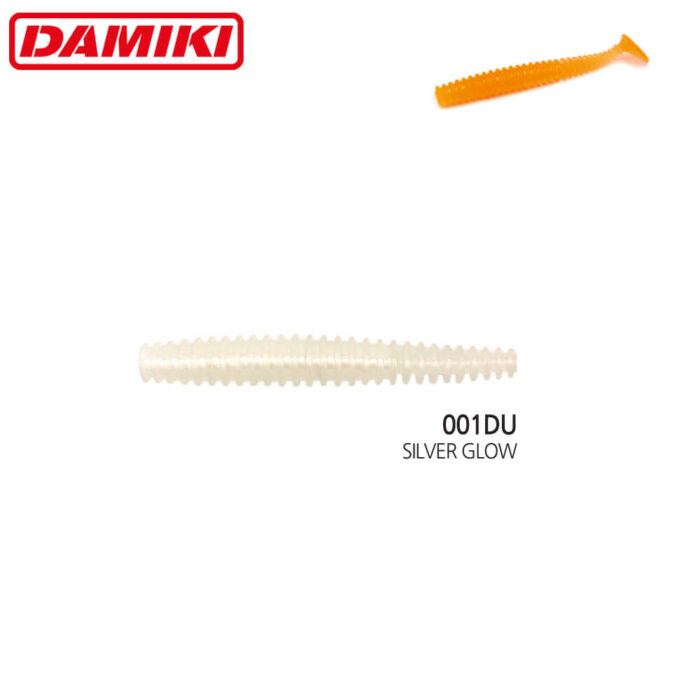 Damiki Tachi Shad 5.9CM (2.3 inch), 001DU (Silver Glow), 10buc/plic - imagine 3