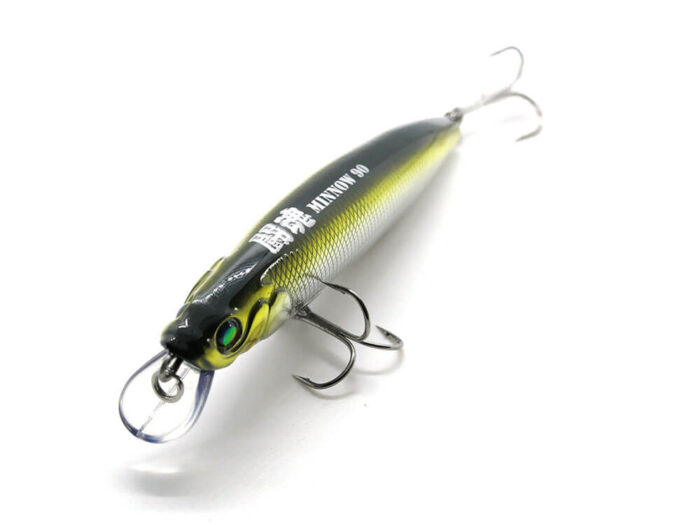 Damiki TOKON MINNOW-90SF 9CM, 13Gr (Slow Floating), 315H (Black Silver Holo) - imagine 4