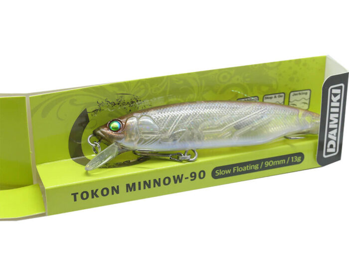 Damiki TOKON MINNOW-90SF 9CM, 13Gr (Slow Floating), 321H (Light Brown) - imagine 7