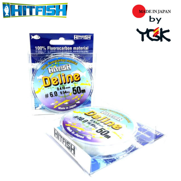 Hitfish Fir Fluorocarbon 100% Deline by YGK Japan, 30m, 50m (0.12mm-0.60mm) - imagine 4
