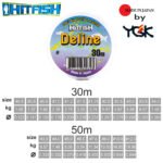 Hitfish Fir Fluorocarbon 100% Deline by YGK Japan, 30m, 50m (0.12mm-0.60mm) - imagine 5