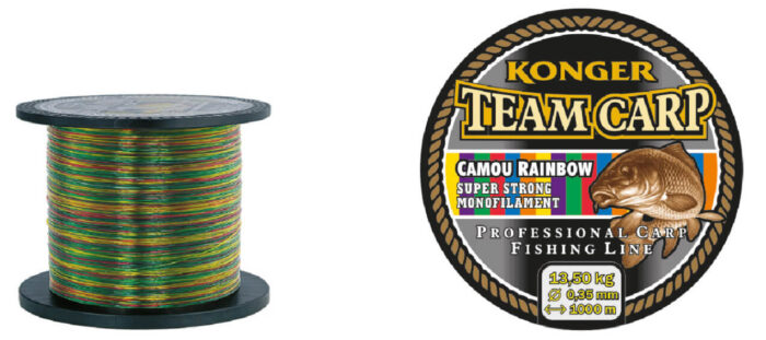 Konger Fir Monofilament pentru crap Team Carp Camou Rainbow (curcubeu), 0.30mm, 11.30kg, 600m - imagine 5