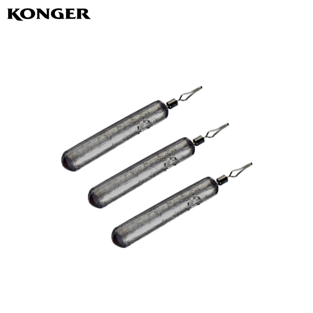 Konger-Plumb-Drop-Shot-Betisor Konger Plumb Drop Shot Betisor cu vartej 3-15gr, gramaj inscriptionat (3buc/plic) - imagine 1