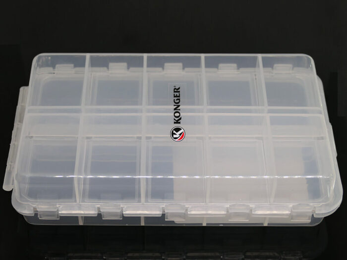 Konger cutie universala HS013 cu 20 compartimente (150x85x40mm), deschidere dubla - imagine 2