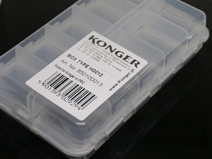 Konger cutie universala HS013 cu 20 compartimente (150x85x40mm), deschidere dubla - imagine 7