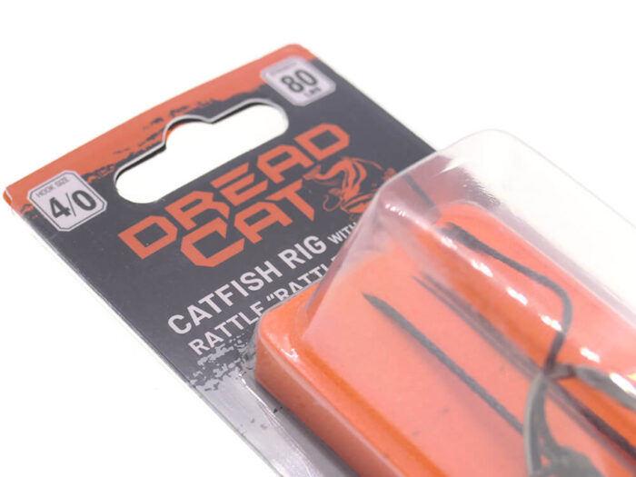 Dread Cat montura Rattle Snake, marime 4/0, kevlar 80cm, 80lbs, vartej, marime 2/0, zornaitoare - imagine 3