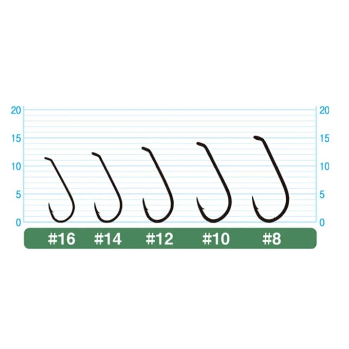 Owner carlige fly Tenkara Down cu ochet, serie 50458, culoare BR, marimea 14 (12buc/plic) - imagine 2