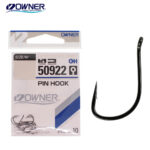 Owner carlige Pin Hook cu ochet, serie 50922, culoare BC, marimea 18 (13buc/plic)