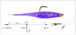 Damiki monturi drop shot Downshot Fishing Rig Set Straight Hook #5/0 (3buc/set) - imagine 3