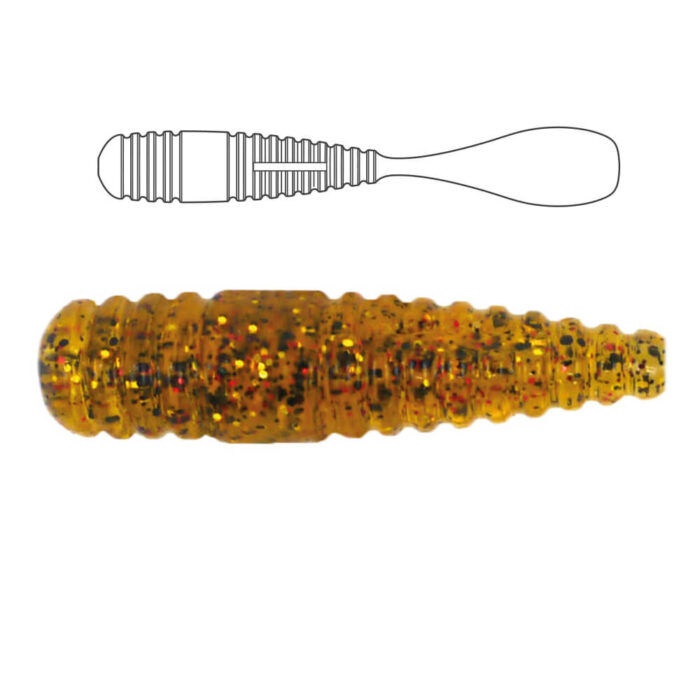 Damiki Squash Shad 6.3CM (2.5 inch), 204 (Motor Oil/Red), 15buc/plic - imagine 8