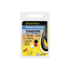 Kamatsu Bile Tungsten Slotted Beads, 1.21gr, 5.5mm, culoarea alba (5buc/plic) - imagine 3