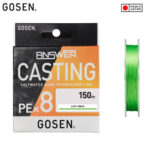 Gosen Fir Textil Answer Casting PE X8 Light Green 200m, marime PE 1.0, 0.171m, 9.1kg