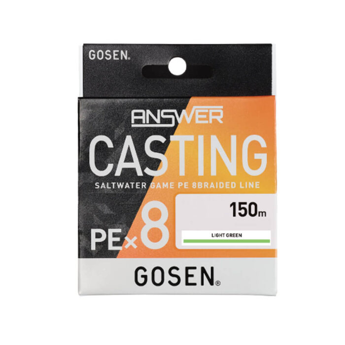 Gosen Fir Textil Answer Casting PE X8 Light Green 200m, marime PE 1.0, 0.171m, 9.1kg - imagine 2